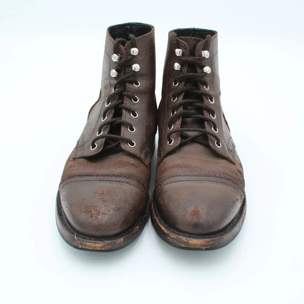 Thursday Boot Company Boots Captain Mens Size 7 Brown Leather Lace Up Preppy